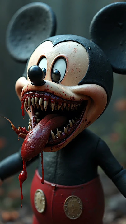 Horror Version Of Mickey Mouse Characters! #scary #mickeymouse