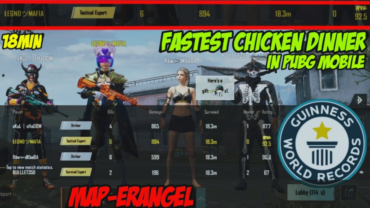 FASTEST CHICKEN DINNER IN PUBG MOBILE||PUBG MOBILE - YouTube