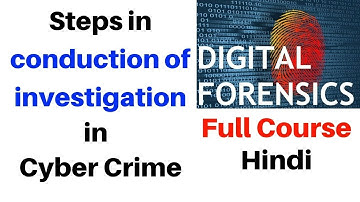 Processing steps of conduction of investigation|Digital Forensics|steps in cyber crime investigation