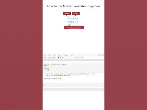 How to use Modulo Operator % in Python | Python Programming | IL - YouTube