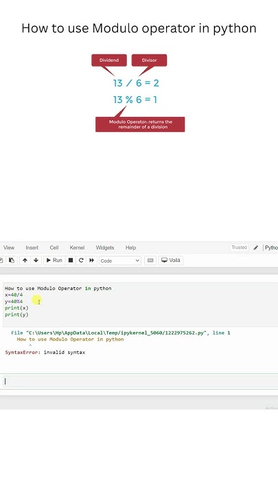 How to use Modulo Operator % in Python | Python Programming | IL # ...