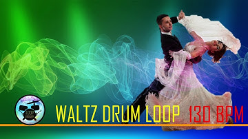 WALTZ DRUM LOOP PRACTICE 130 BPM / BACKİNG TRACK METRONOME