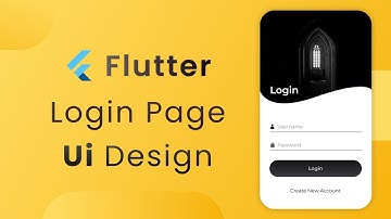 Login Page UI Design in Flutter | Black Theme | Flutter UI Design