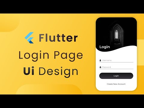 Login Page UI Design in Flutter | Black Theme | Flutter UI Design