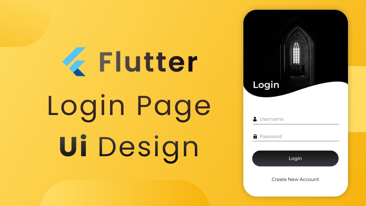 Login Page UI Design in Flutter | Black Theme | Flutter UI Design - YouTube