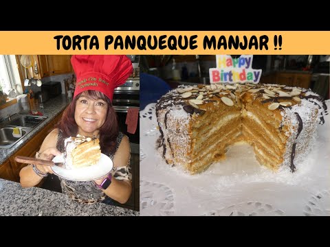 Video: Torta De Panqueques Con Almendras