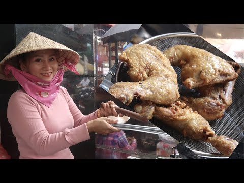 Chị gái Sài Gòn sồn sồn bán cơm gà xối mỡ đông khách ở Thị Nghè