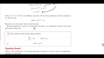 Math 1B 7.4 Relative Growth Rate