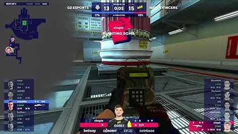 s1mple 1v4 clutch: Blast Premier Spring Finals