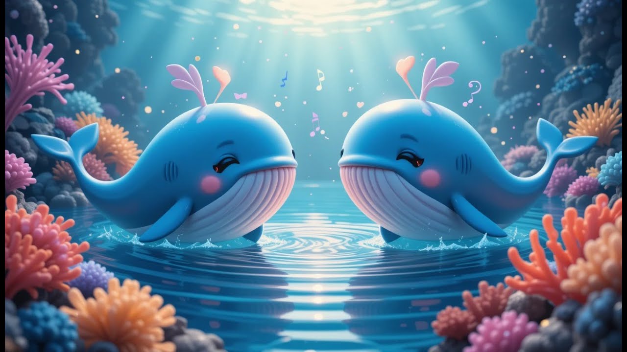 Whales Go Dancing Under the Moon! | Fun Ocean Song for Kids | Nursery Rhymes & Songs