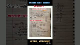 math class 10 basic points short notes #viral #vidyapeeth #maths #tricks