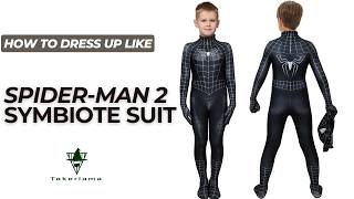 Kids Spider-Man 2 Symbiote Black Suit Cosplay Costume #Takerlama #SpiderMan #Cosplay #SpiderMan2PS5