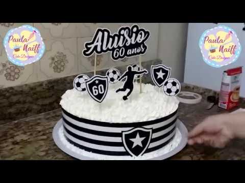 Botafogo cake  Bolo botafogo, Ideias de bolos, Bolo