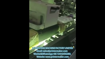 4 colors automatic UV Screen printer on 1L plastic bottles model S-104M