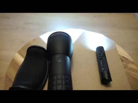 Fenix E12 LED vs Maglite XL50 & Maglite ML300LX Flashlight