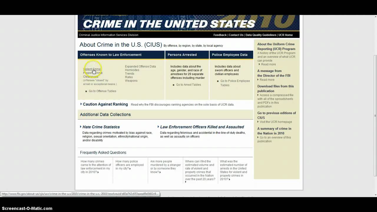 Uniform Crime Report (UCR) YouTube
