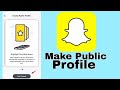 How To Create Public Profile on Snapchat [2023] [Make Snapchat Creator Profile] Subscriber Button