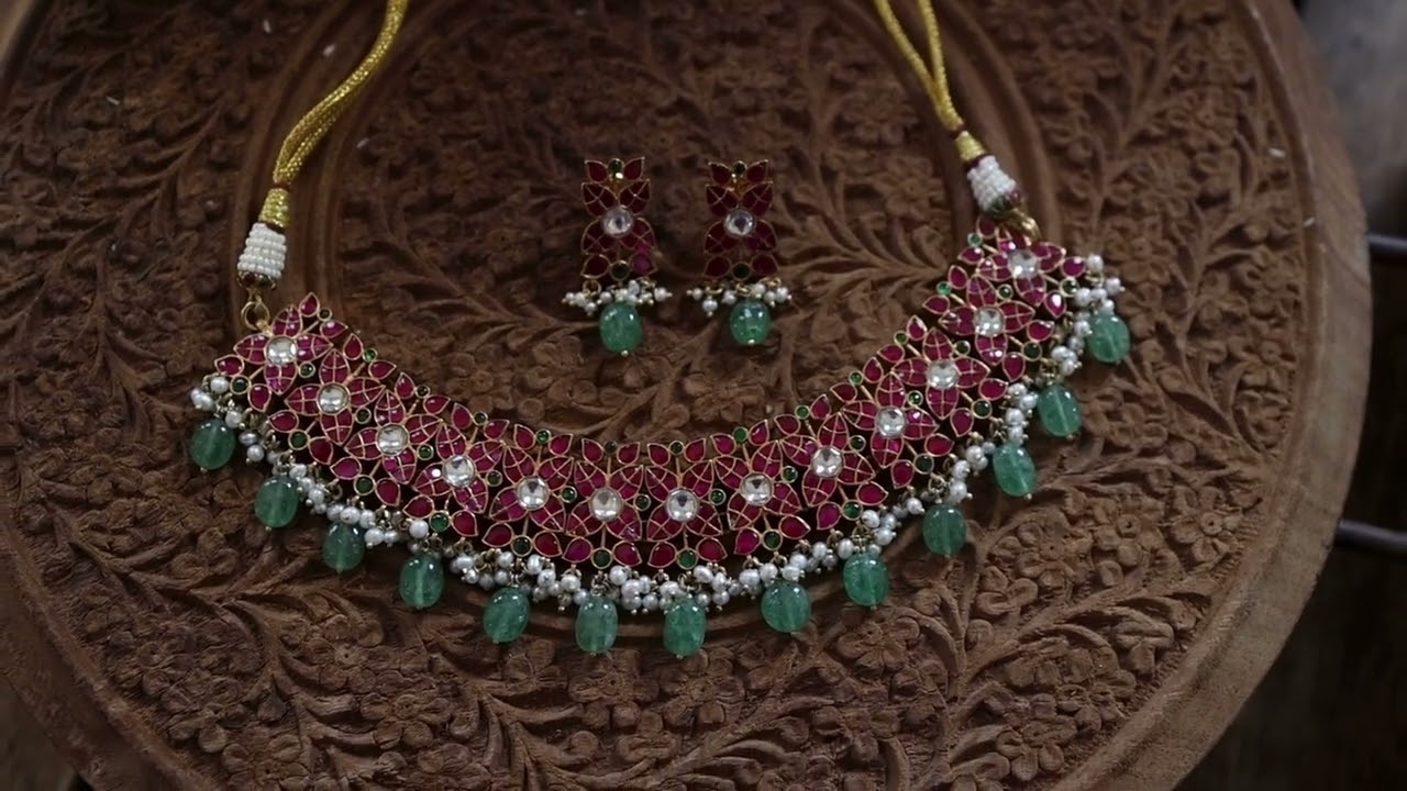 Gaurika Kundan Silver Necklace Set