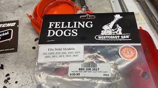 Donny walkers chainsaws showing new felling dog for echo cs- 355t