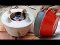 How to Make a Simple Charcoal Stove Casting Technique From Cement