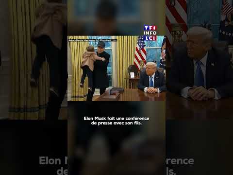 Elon Musk et son fils dans le bureau de Donald Trump à la Maison Blanche｜LCI