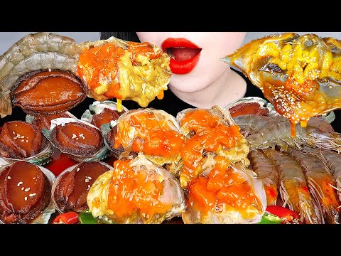 ASMR SOY SAUCE RAW CRAB, SHRIMP 직접만든 전복장, 간장게장, 새우장, 김부각 먹방&amp;amp;요리레시피  KOREAN POPULAR FOOD EATING SOUNDS
