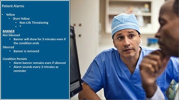 Philips Information Center (PIC iX) - Understanding Alarms