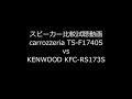 carrozzeria TS-F1740S vs KENWOOD KFC-RS173S　比較試聴動画
