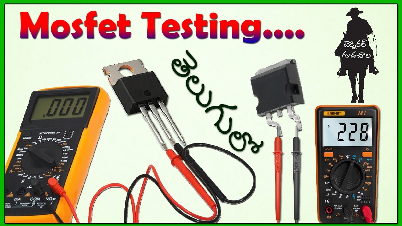 How to test MOSFET with Multimeter in Telugu