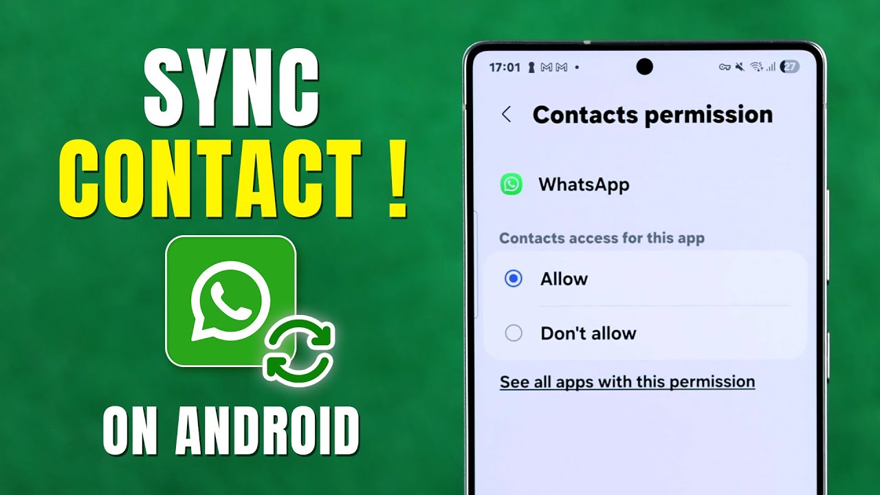 How to Sync WhatsApp Contacts on Android Phone! [2026 Update