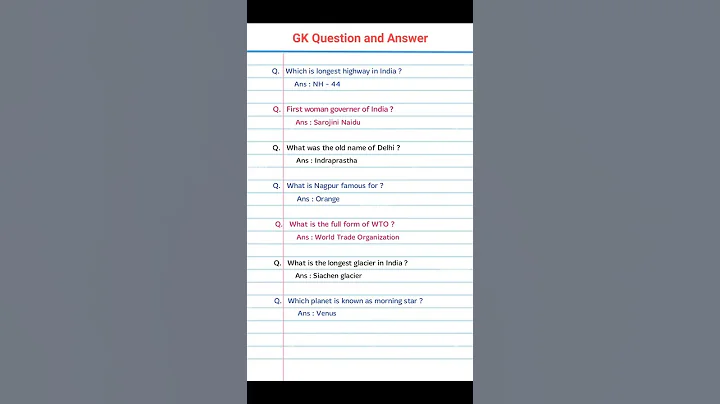 GK questions and answers | General knowledge #gkquestion #knowledge #glacier #trade #organization
