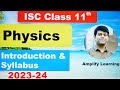 Lets start physics for class 11th  isc cbse board 202324 session