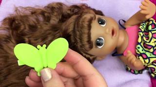 Baby Alive Hairstyles Baby Doll 1st Bottle Feeding and Changing