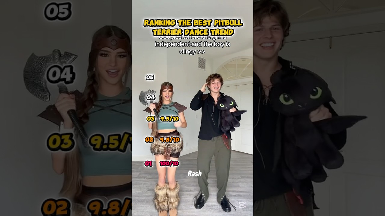 Ranking the best pitbull terrier dance trend 👀❤️ 