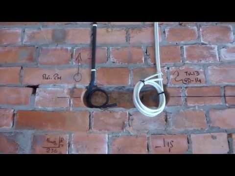 Кирпичный дом.Электромонтаж до штукатурки.