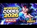 Blox Fruits Codes March 2026 (All Working Codes)