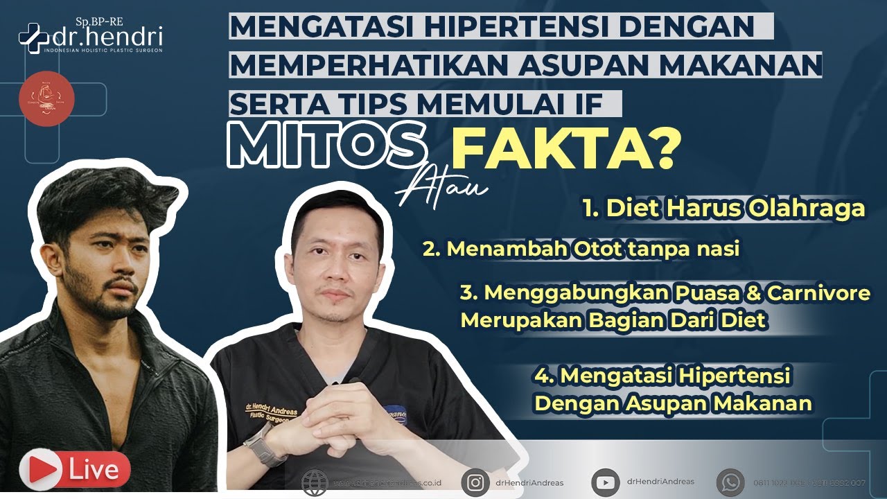 🔴 LIVE Dr Hendri // Rahasia Diet Carnivore Agar Otak Rileks & Tips Efektif Diet Dengan Olahraga