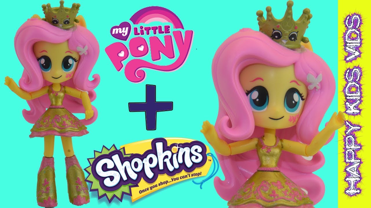Custom My Little Pony Equestria Girls Fluttershy and Shopkins
