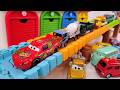 車のおもちゃで名前を覚えよう!TAYOガレージ&カラフルコース☆ Let's learn names with toy cars