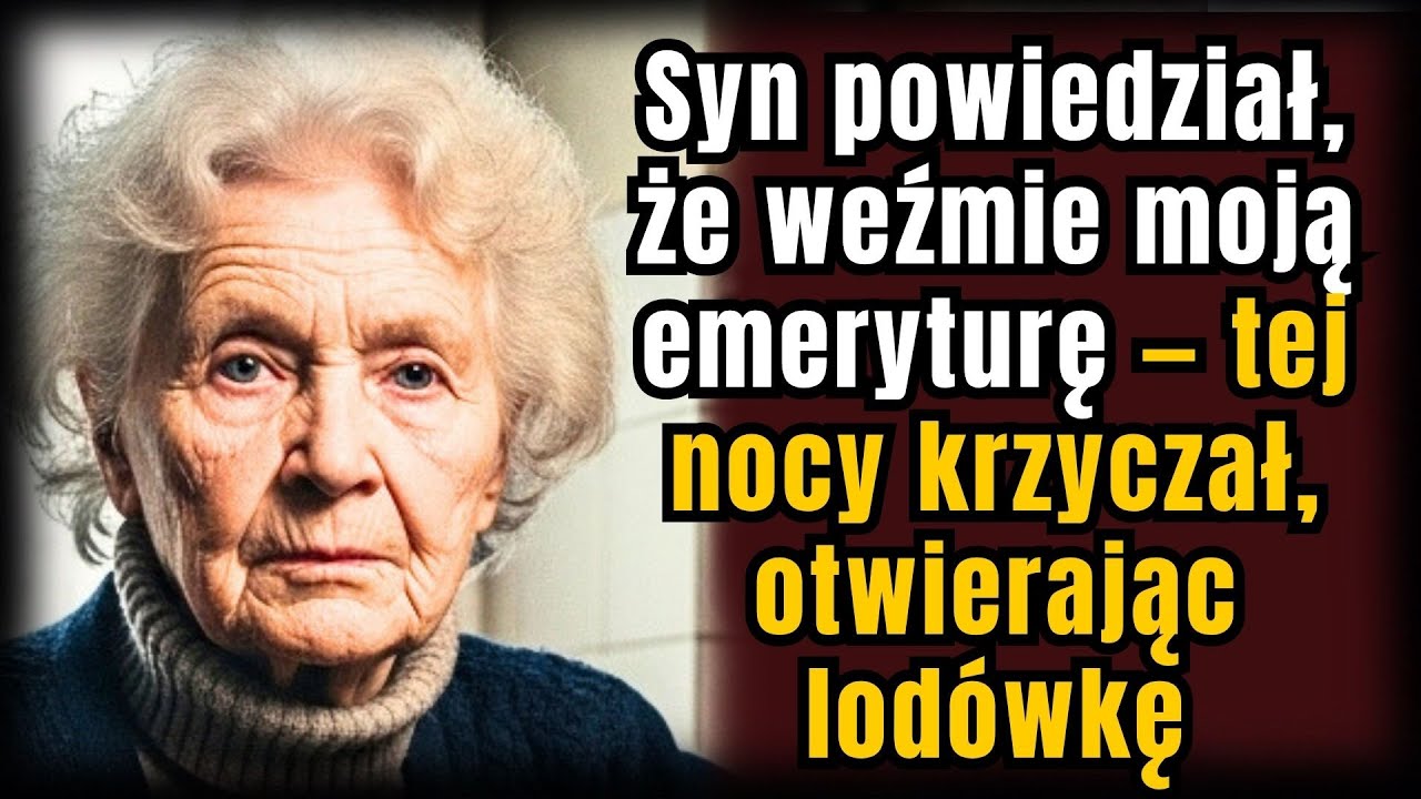 Syn powiedział, że weźmie moją emeryturę — tej nocy krzyczał, otwierając lodówkę
