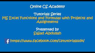 09 Excel Creating a Result Sheet - Calculating Student Grade using IF function