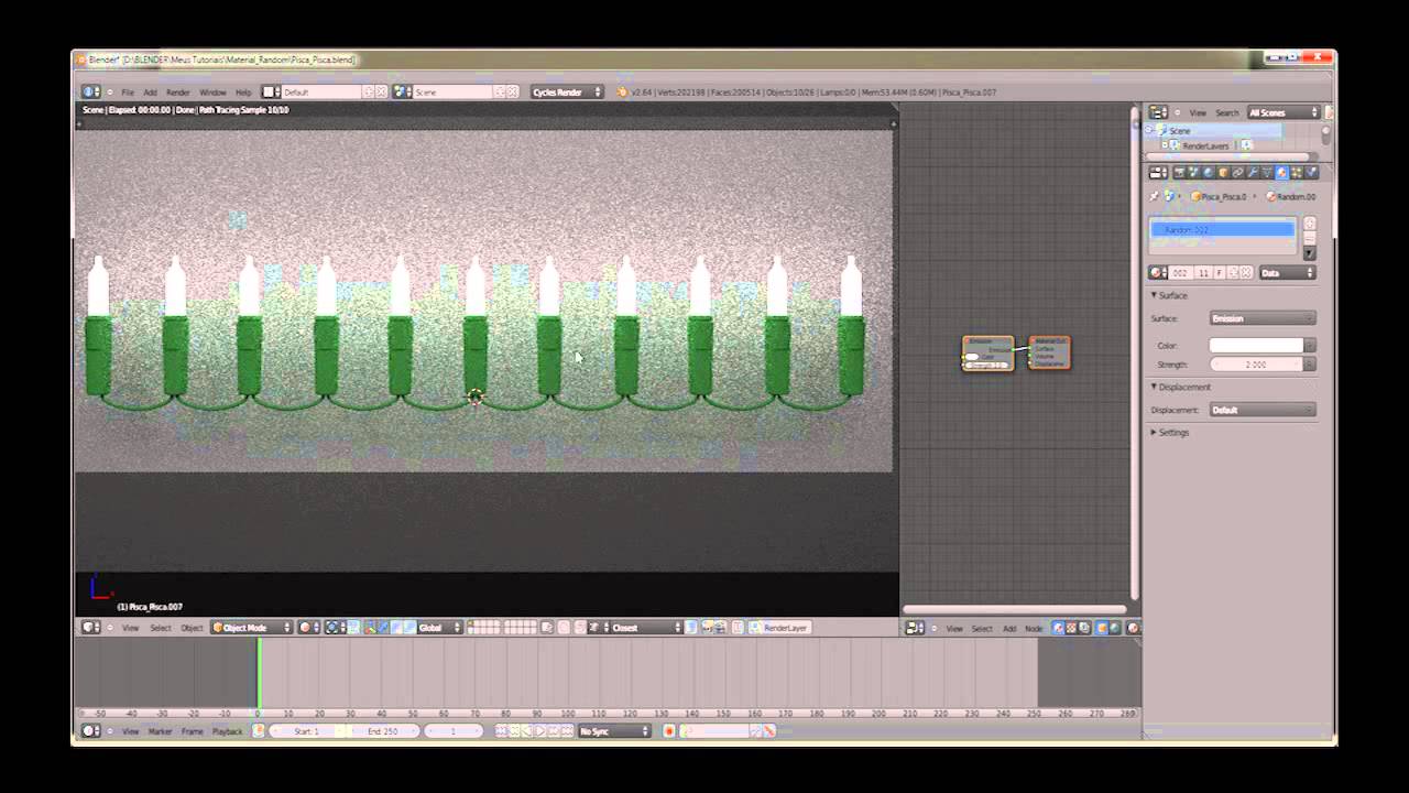 Tutorial Material Random no Blender - YouTube