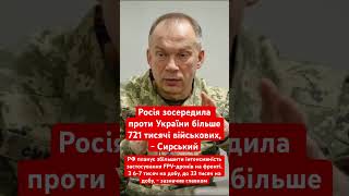 Росія зосередила проти України армію в 720 тисяч! #війна #україна #зсу #сирський #фронт #росія #рф