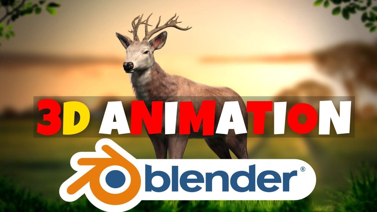 3D Animation in Blender : Deer Character 3D Animation : Blender Full ...