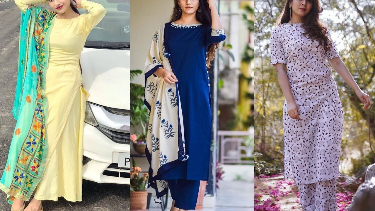 Top 20 Best Plaazo Suit Designs ll Long Cotton Kurti with Pant Plazzo ll Summer Collection 2020