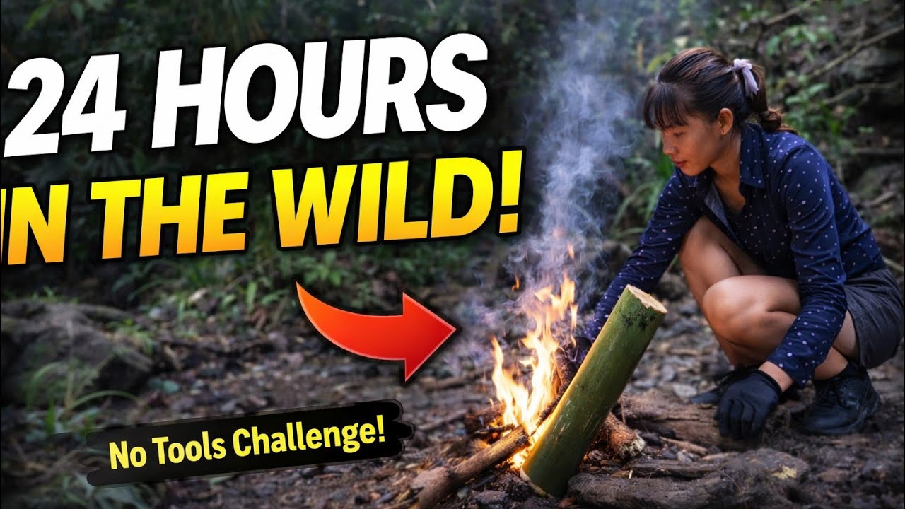 24 Hours Alone in the Jungle Survival Challenge! 😱🔥 #viral #challenge ...