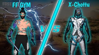 FREE FIRE MY SUBSCRIBER X CHOTTU 1v1CHELLENG😀FF GYM vs X CHOTTU thank you chottu bro op gameplay bro screenshot 5