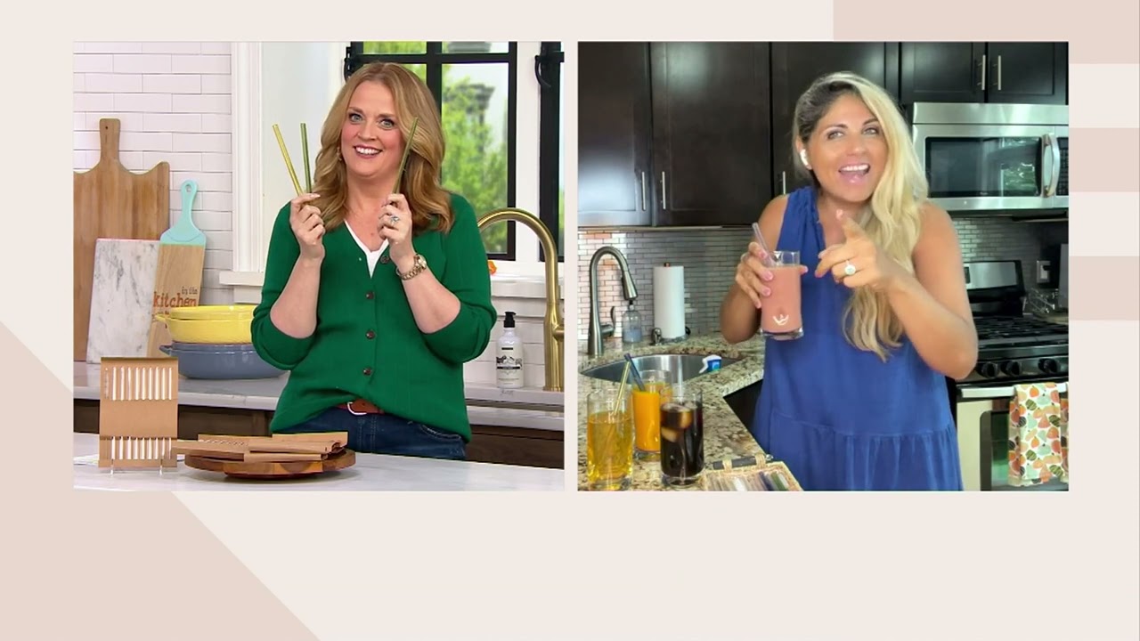 Prepology 18-Pc Reusable Regular & Smoothie Glass Straws on QVC