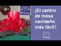 ¡Aprende a hacer el centro de mesa navideño mas facil!