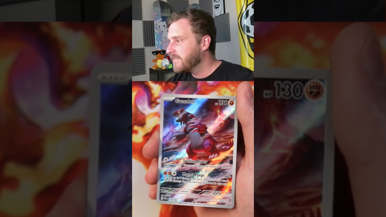 GROUDON ART RARE PULL FROM POKEMON PARADOX RIFT!!! 